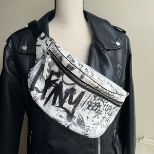 DKNY Graffiti Print Belt/Crossbody Bag
